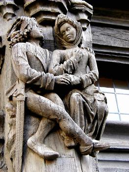 Maison d'Adam (15ème siècle), Angers
Personnages sculptés