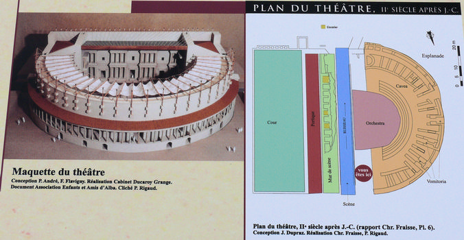 Alba-la-Romaine - Théâtre antique - Plan