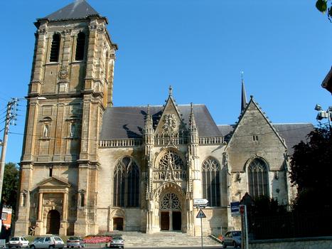 Rethel - Eglise Saint-Nicolas - Façade et portail Sud