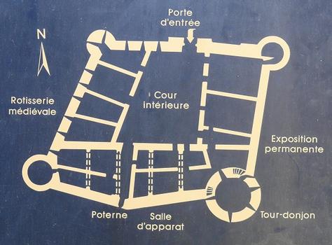 Château de Villerouge-Termenès - Plan du château