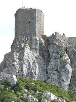 Cucugnan - Château de Quéribus - Le donjon - Vu du nord