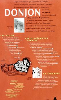 Cucugnan - Château de Quéribus - Le donjon - Panneau d'information