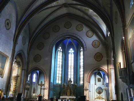 Limoux - Eglise Notre-Dame-de-Marceille - Nef et abside