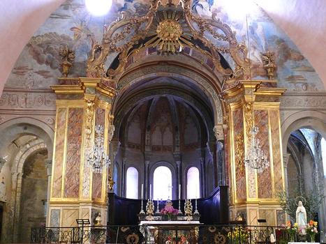 Abbaye de Saint-Papoul (abbaye Saint-Pierre puis Saint-Papoul, cathédrale) - Eglise - Maître-autel baroque