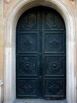 Avignon - Chapelles des Pénitents gris, 8 rue des Teinturiers - Façade - Porte
