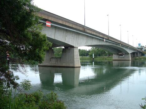 Pont de l'Europe - Partie du pont franchissant le bras du Rhône côté Avignon - Ensemble
