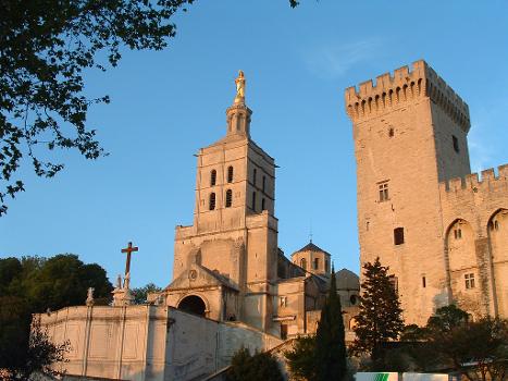 Cathédrale Notre-Dame-des-Doms et le Palais des Papes, Avignon