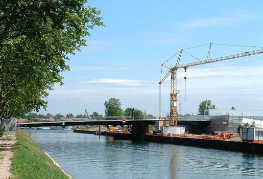Strasbourg - Pont du Danube en cours de construction
