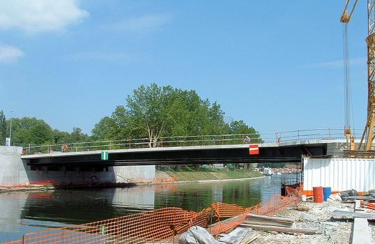 Strasbourg - Pont du Danube en cours de construction