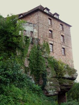Château de La Petite-Pierre - Le château sur un plateau en grès en surplomb