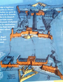 Citadelle de Besançon - Panneau d'information - Détail