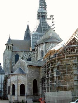 Eglise Saint-Nicolas, Blois.Chevet et chapelles en cours de restauration