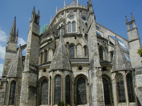 Cathédrale Saint-Etienne de Bourges.Chevet