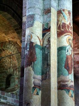 Basilique Saint-Julien, BrioudeNef - Vaisseau central- Fresques romanes