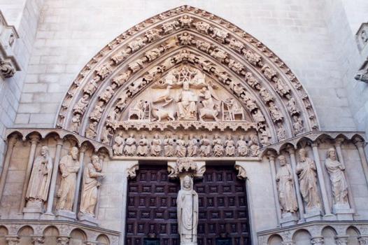 Cathédrale de Burgos.Porte du Sarmental