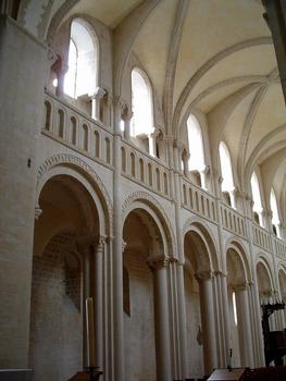 Caen - Abbaye aux dames - Eglise de la Trinité - Elévation de la nef