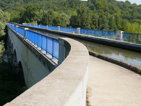 Canal des Vosges (canal de l'Est) - Pont-canal de Flavigny (franchissement de la Moselle)