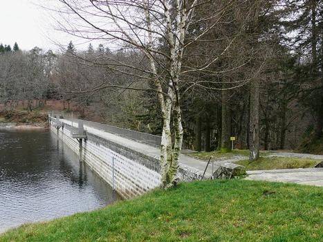 Canal du Midi - Digue du Lampy Neuf - Vue côté lac