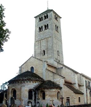 Chapaize - Eglise Saint-Martin - Abside, absidioles, choeur et clocher