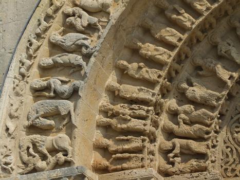 Aulnay-de-Saintonge - Eglise Saint-Pierre-de-la-Tour - Portail sud - Détail des voussures