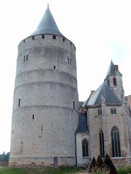 Châteaudun - Château - Vus côté cour du donjon et de la Sainte-Chapelle