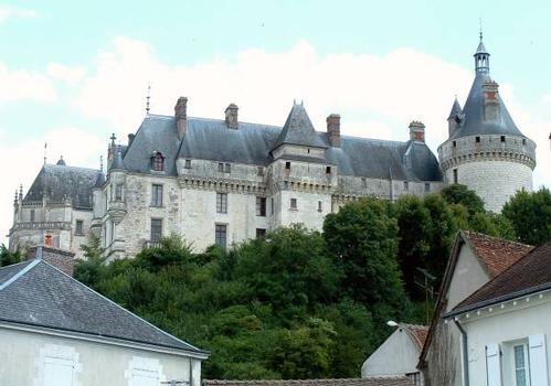 Château de Chaumont-sur-Loire.Aile Ouest vue du village