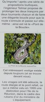 Cilaos - RN5 - Pont de la Boucle - Panneau d'information