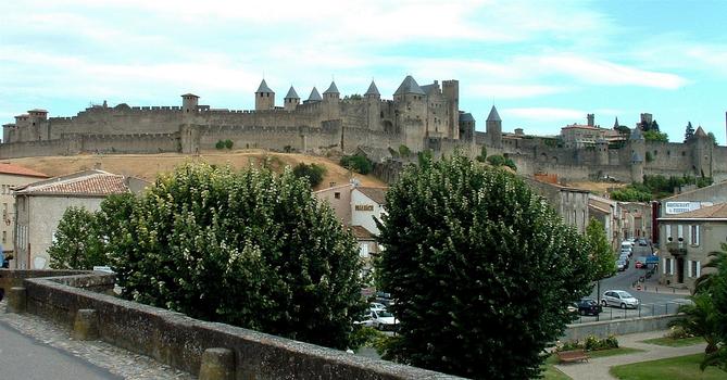 La Cité de Carcassonne vue du pont Vieux