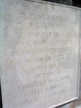Compiègne - Pont Solférino - Plaque commémorative