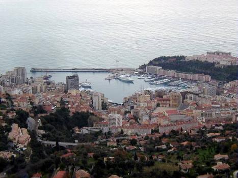 Port de la Condamine with floating pier extension, Monaco