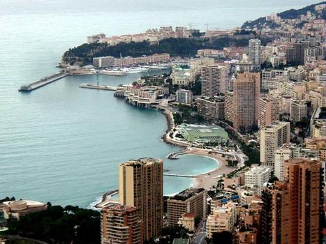 Port de la Condamine with floating pier extension, Monaco