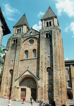 Abbey of Sainte-Foy de Conques. Western façade