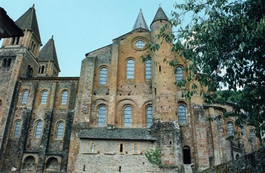 Abbey of Sainte-Foy de Conques. Southern façade