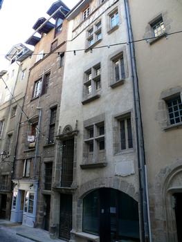 Tulle - Maison Corne, 13 rue Riche (L'Enclos) - Ensemble de la façade sur la rue