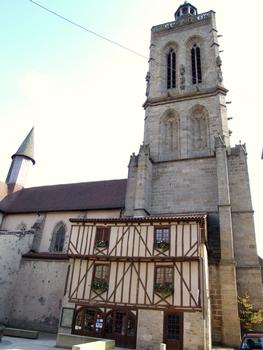Felletin - Eglise Sainte-Valérie - Clocher-porche vu du nord
