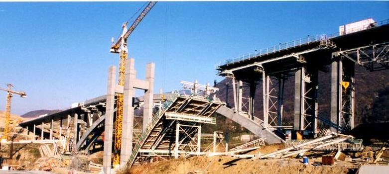Crozet-Viadukt – übersicht der Bauarbeiten
