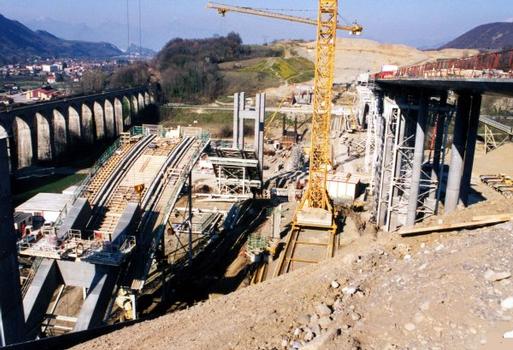Crozet-Viadukt – übersicht der Bauarbeiten
