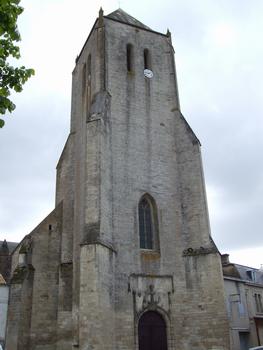 Abbaye royale de Celles-sur-Belle - Tour-porche de l'église Notre-Dame