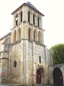 Pamproux - Eglise priorale Saint-Maixent - Tour-porche