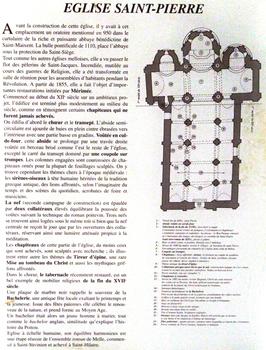 Melle - Eglise Saint-Pierre - Panneau d'information (français)