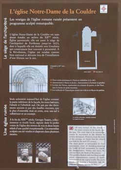 Parthenay - Ancienne église Notre-Dame-de-la-Couldre - Panneau d'information