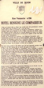 Hôtel Benigne Le Compasseur