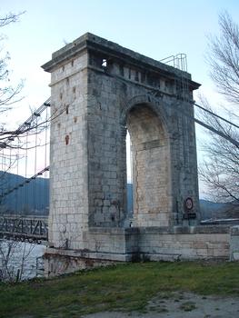 Donzère - Pont du Robinet sur le Rhône - Pile à terre