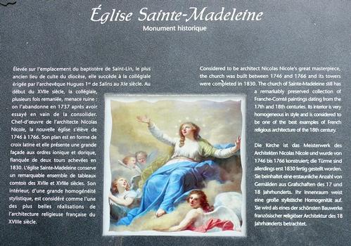 Besançon - Eglise Sainte-Madeleine - Panneau d'information