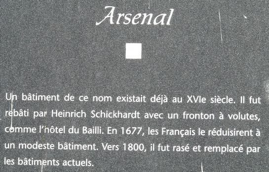 Montbéliard - Arsenal (château) - Panneau d'information