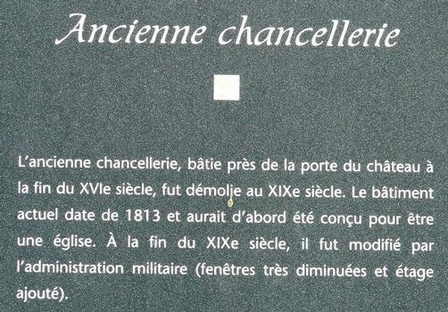 Montbéliard - Ancienne chancellerie - Panneau d'information