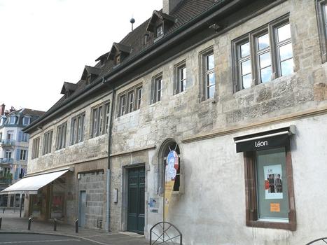 Montbéliard - Halle - Aile en retour est (ancien librairie et imprimerie de Jacques Foillet après 1588)