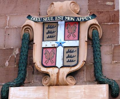 Montbéliard - Hôtel de ville - Blason et devise de la ville