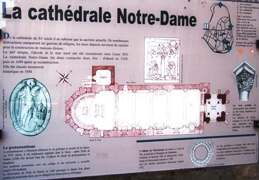 Die - Cathédrale Notre-Dame - Panneau d'information