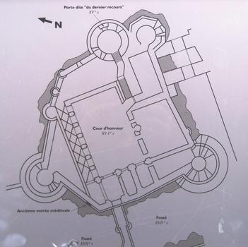 Suze-la-Rousse - Château - Plan du château
